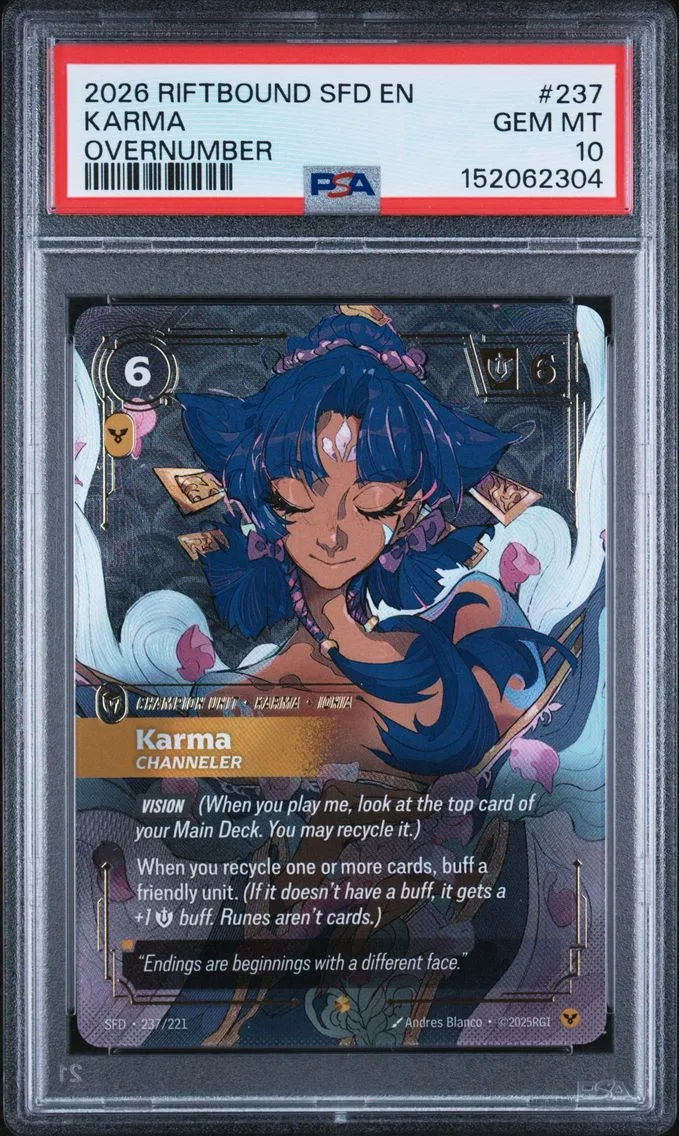 2026 #237 Karma - Channeler PSA 10 Riftbound: League of Legends Sfd-Spiritforged