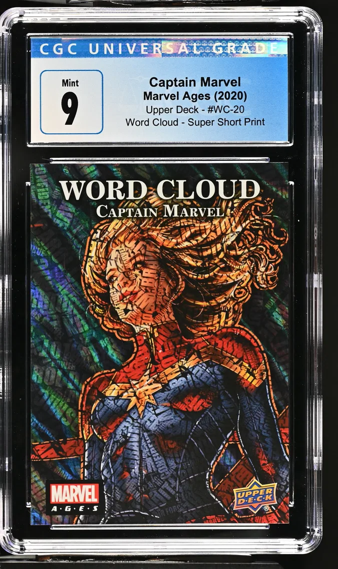 2020 #WC-20 Captain Marvel CGC 9 Marvel Ages (2020 Upper Deck) - English