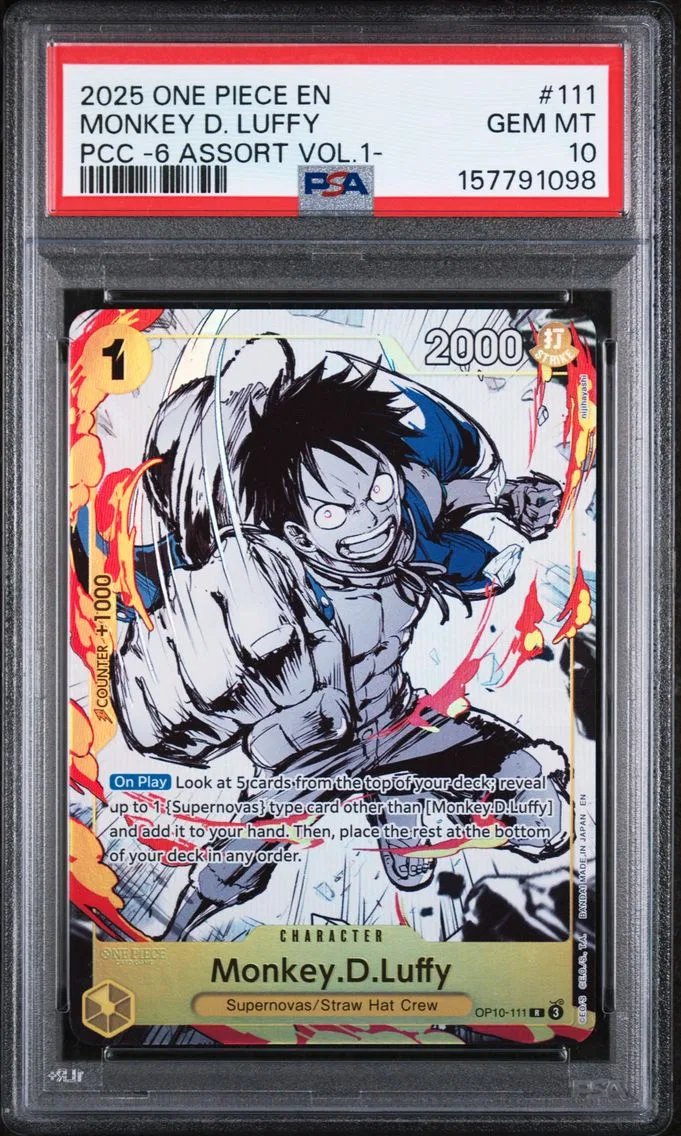 2025 #111 Monkey D. Luffy PSA 10