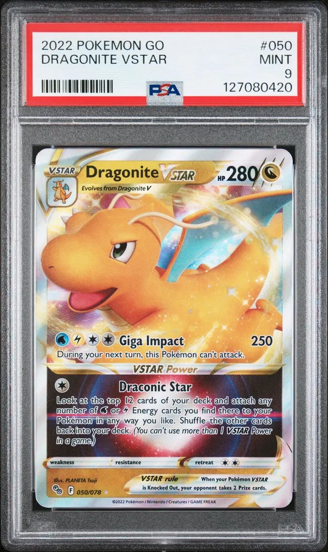 2022 #050 Dragonite Vstar PSA 9