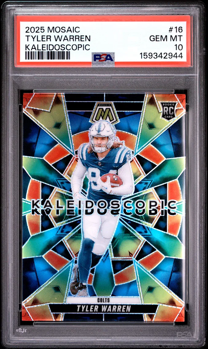 2025 #16 Tyler Warren PSA 10 Panini Mosaic Kaleidoscopic