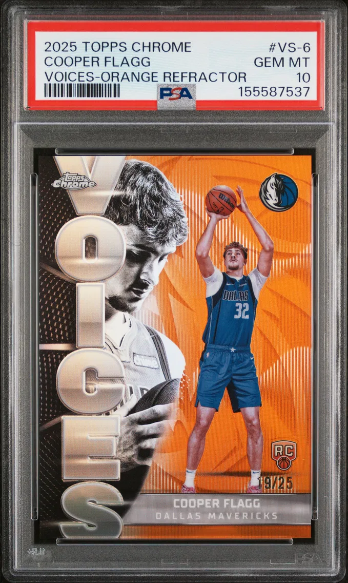 2025 #VS-6 Cooper Flagg PSA 10 Topps Chrome Voices