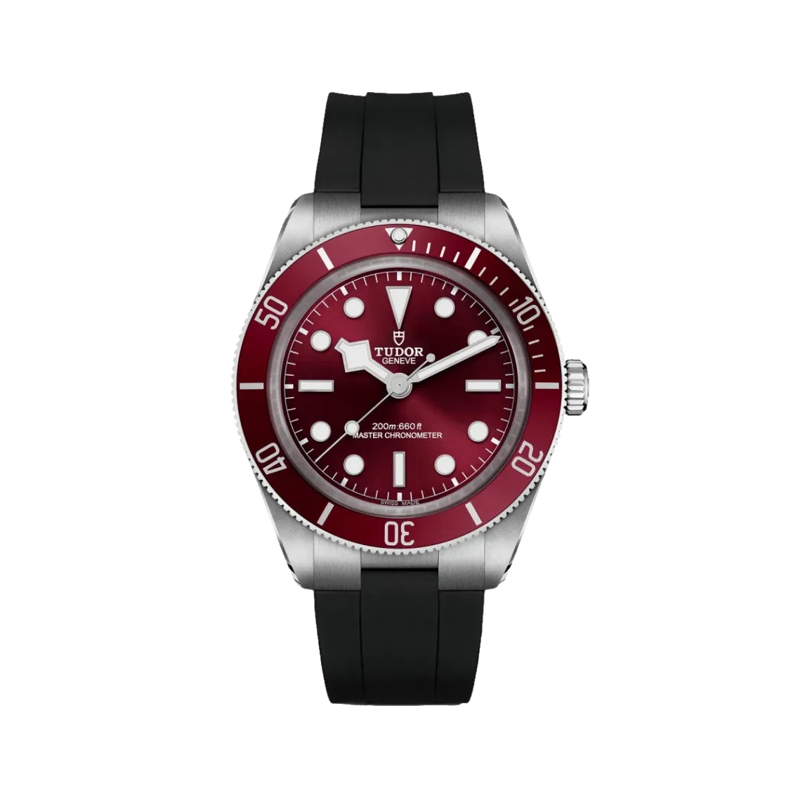 TUDOR Black Bay 58 39mm - Burgundy on Rubber Strap