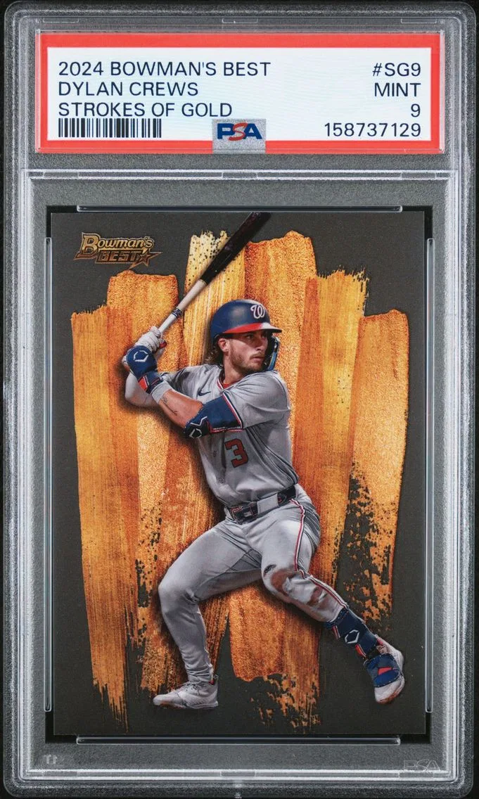2024 #SG9 Dylan Crews PSA 9 Bowman's Best Strokes of Gold