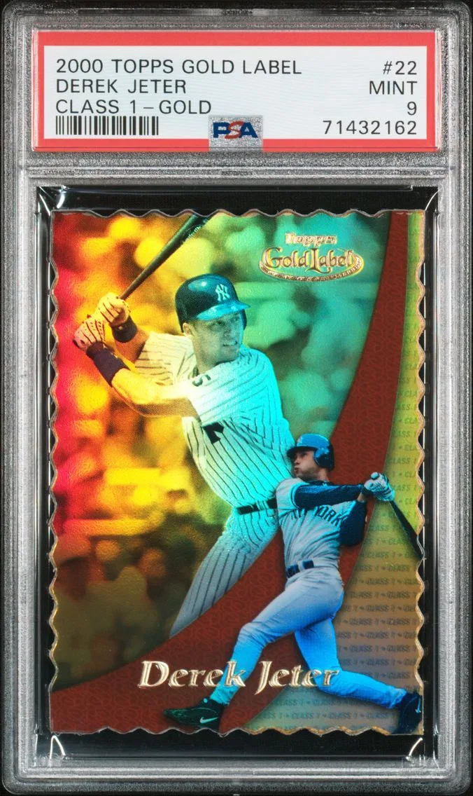2000 #22 Derek Jeter PSA 9 Topps Gold Label Class 1