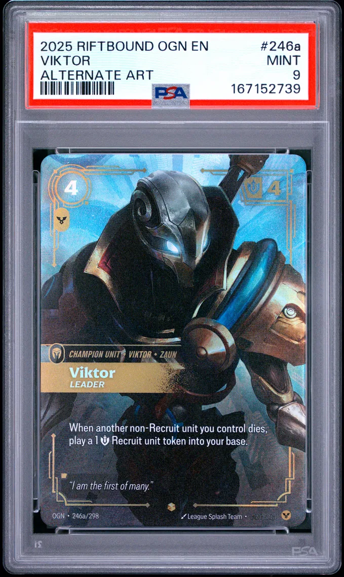 2025 #246a Viktor - Leader PSA 9 Riftbound: League of Legends Ogn-Origins