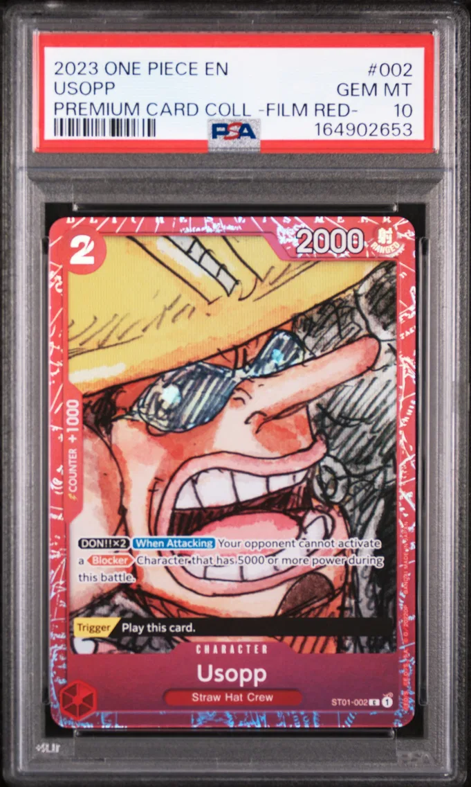 2023 #002 Usopp PSA 10 One Piece Premium Card Collection -One Piece Film Red-