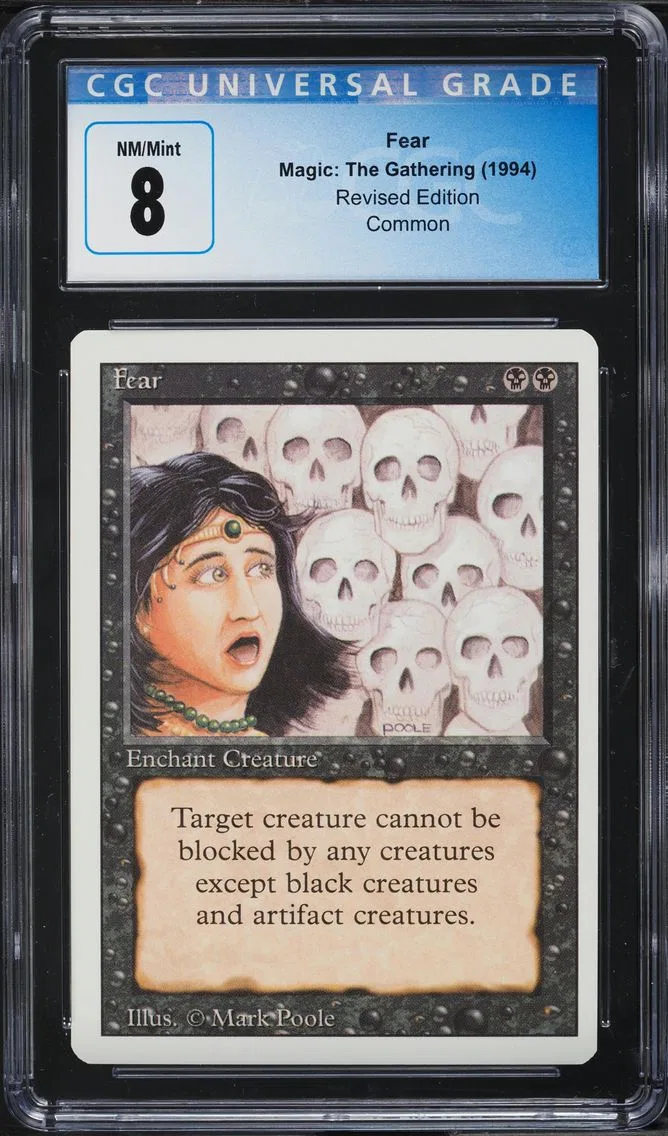 1994 #NA REVISED EDITION FEAR CGC 8 MAGIC THE GATHERING