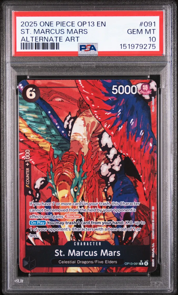 2025 #091 St. Marcus Mars PSA 10 One Piece OP13-Carrying on His Will
