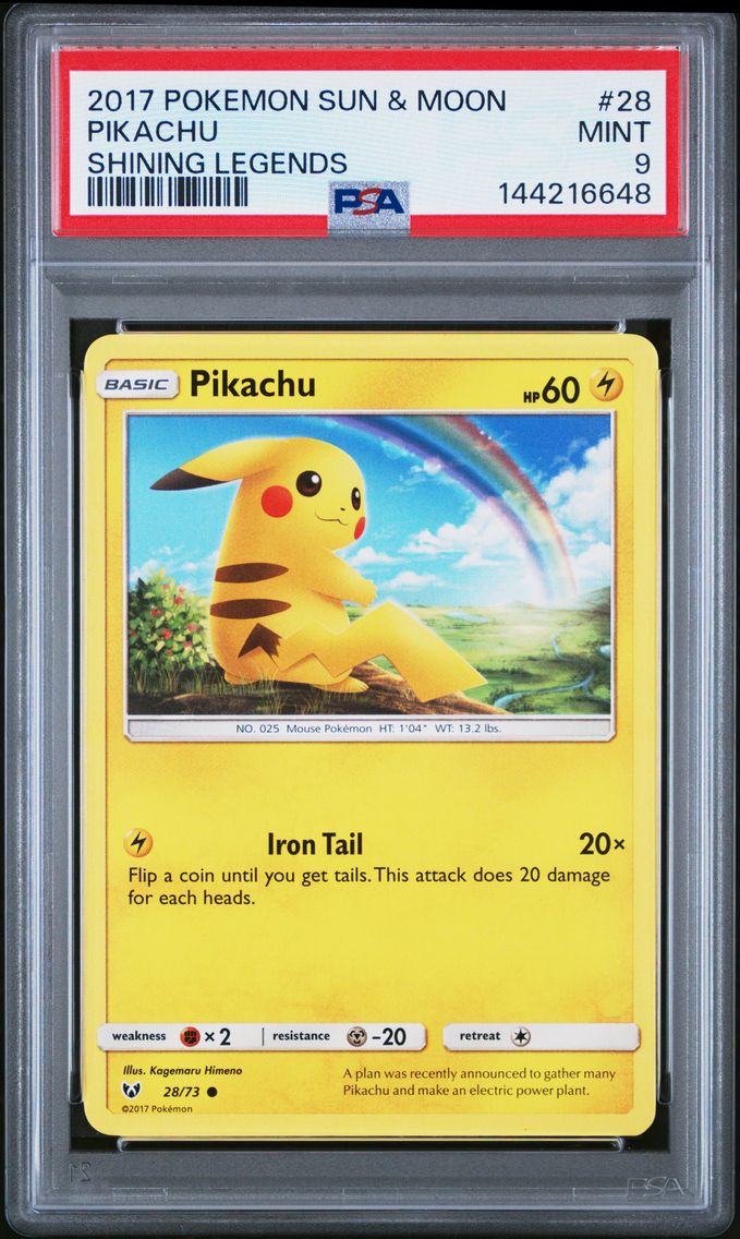2017 #28 Pikachu PSA 9 Sun & Moo