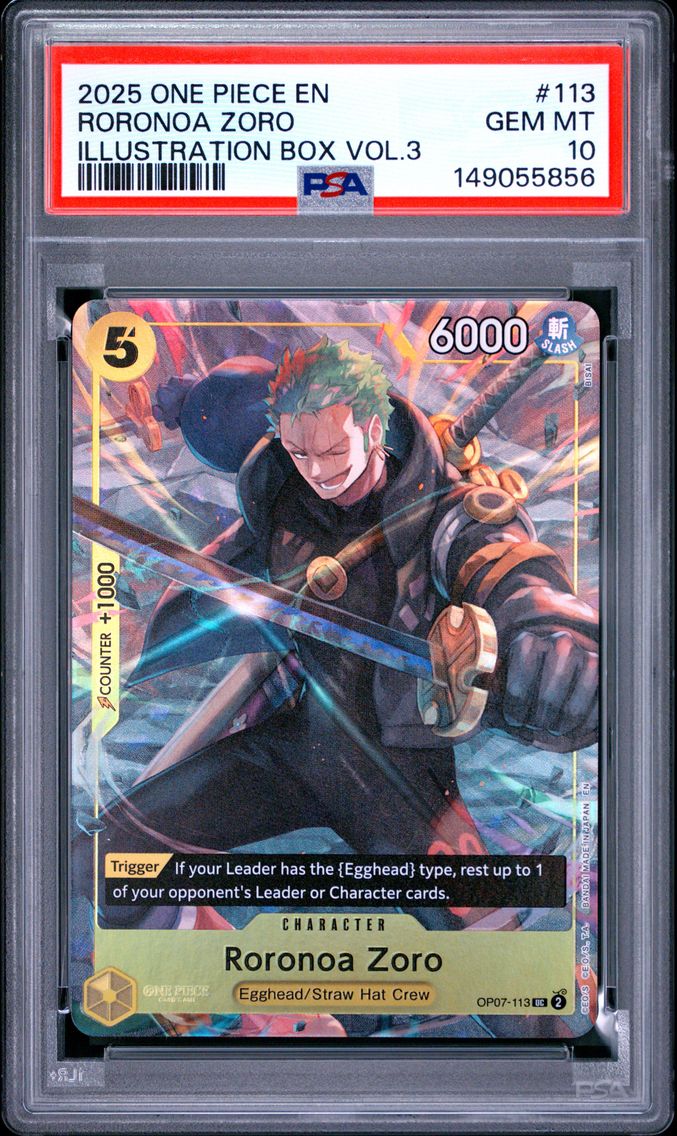 2025 #113 Roronoa Zoro PSA 10 One Piece Promos