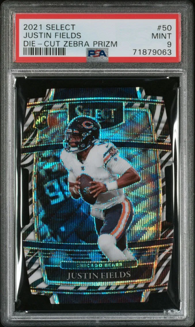 2021 #50 Justin Fields PSA 9 Panini Select