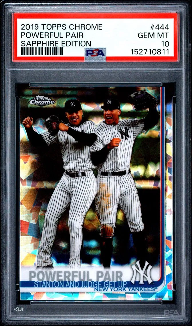 2019 #444 POWERFUL PAIR PSA 10 Topps Chrome Sapphire Edition