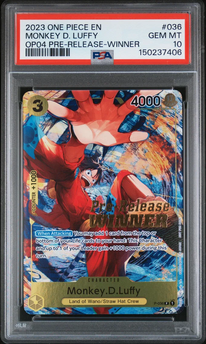 2023 #036 Monkey D. Luffy PSA 10 One Piece Promos