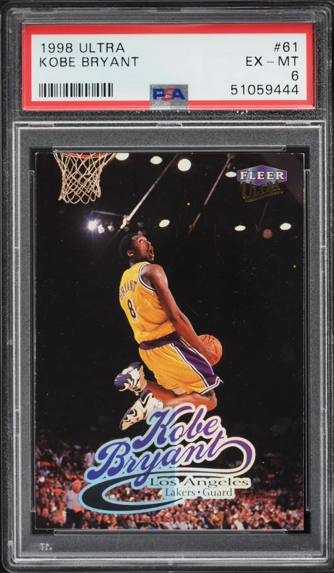 1998 #61 Kobe Bryant PSA 6 Ultra Basketball