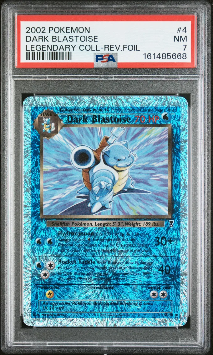2002 #4 Dark Blastoise-Reverse Foil PSA 7 Legendary Collection