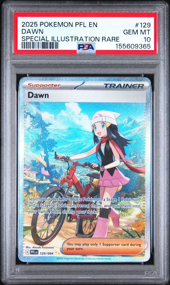 2025 #129 Dawn PSA 10 Pfl EN-Phantasmal Flames