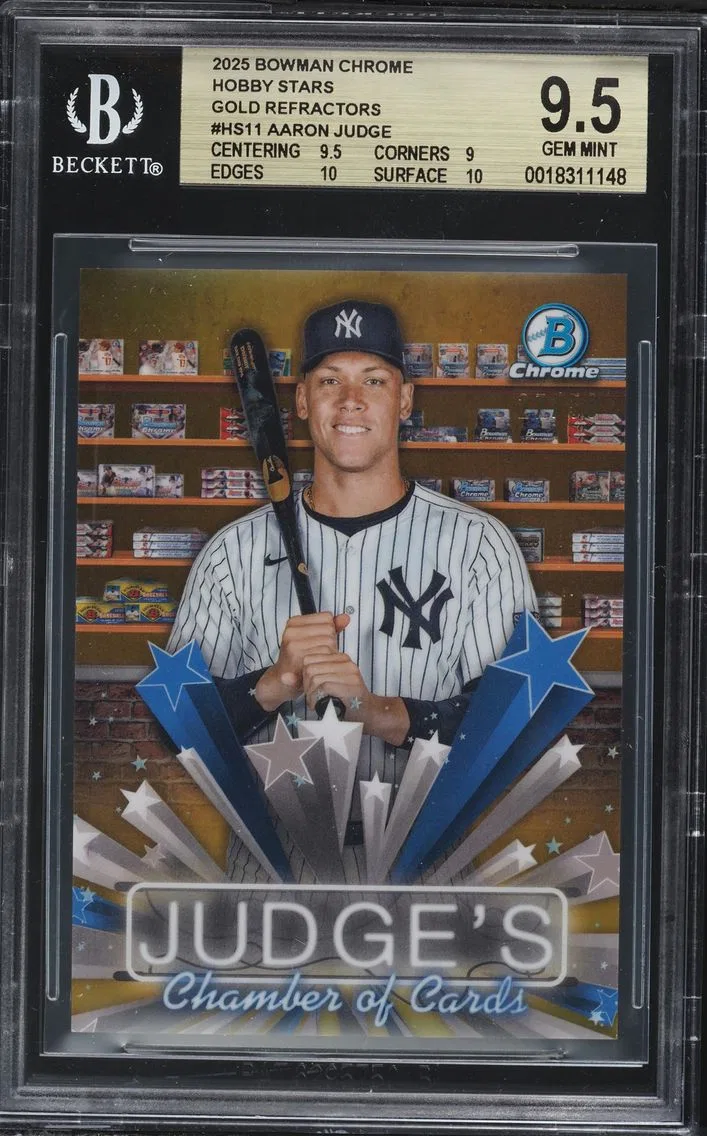 2025 #HS11 Aaron Judge BGS 9.5 Bowman Hobby Stars Baseball