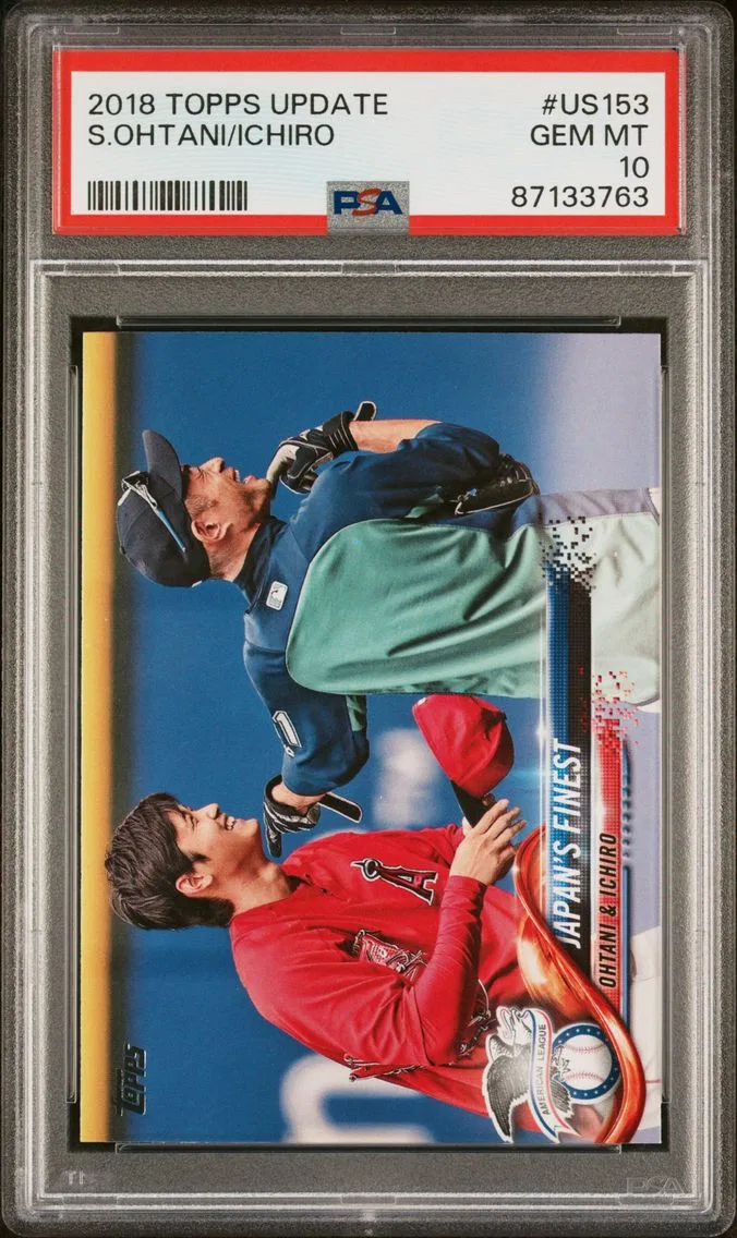 2018 #US153 Ichiro/Shohei Ohtani PSA 10 Topps Update