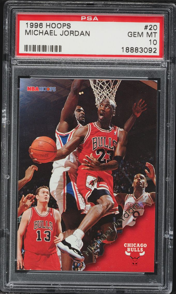 1996 #20 Michael Jordan PSA 10 H