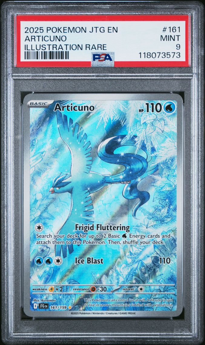 2025 #161 Articuno PSA 9 Jtg EN-Journey Together Pokemon