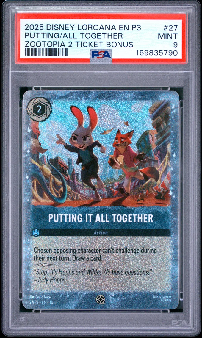 2025 #27 Putting It All Together PSA 9 Disney Lorcana EN P3-Promo