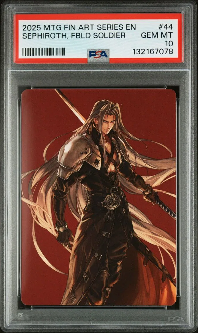 2025 #44 Sephiroth, Fabled Soldier PSA 10 Final Fantasy Art Series
