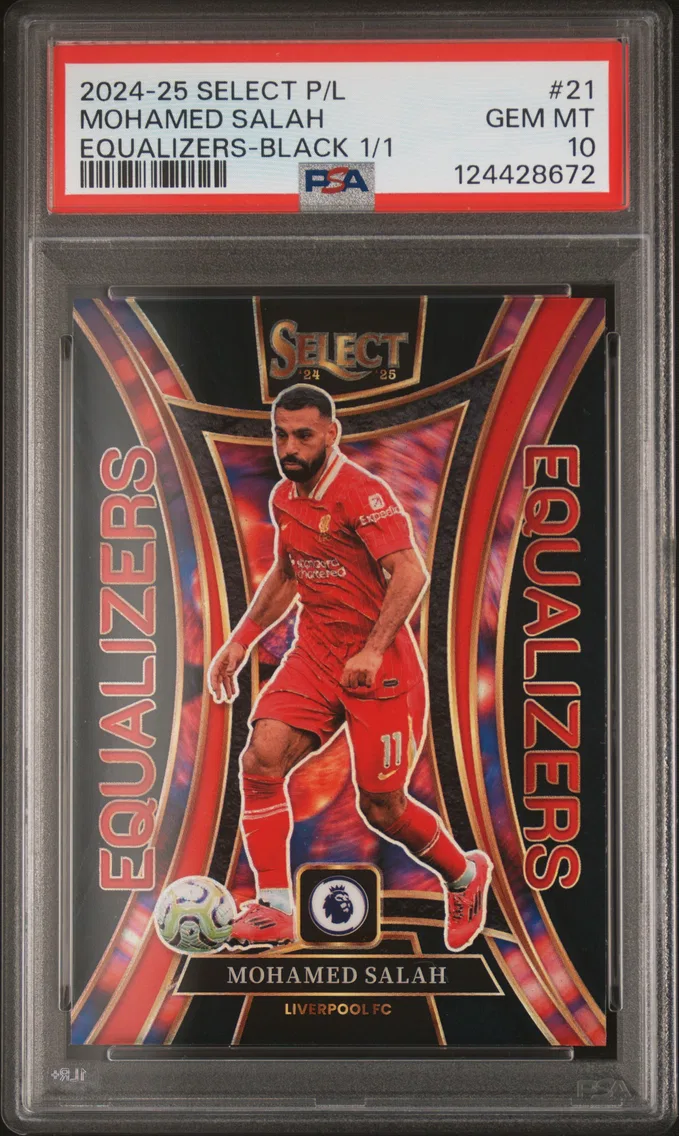 2024 #21 Mohamed Salah PSA 10 Panini Select Premier League Equalizers