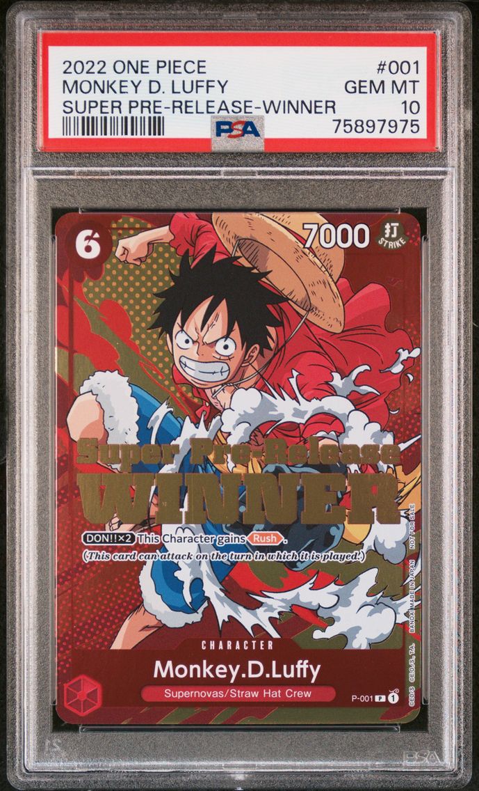 2022 #001 Monkey D. Luffy PSA 10