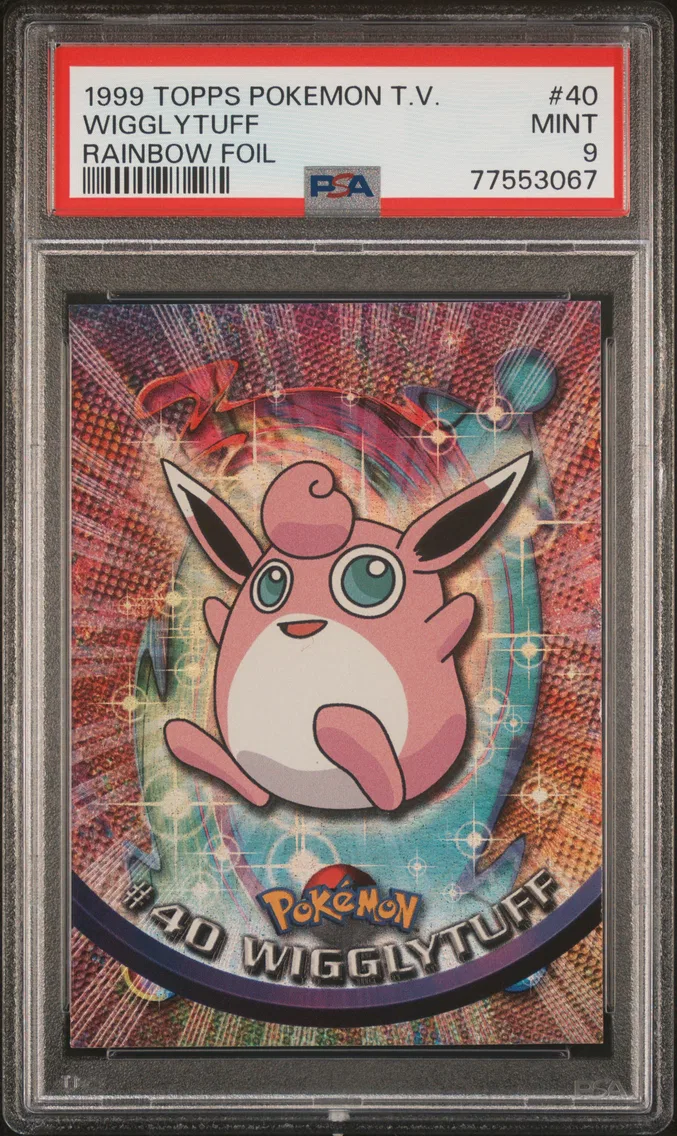 1999 #40 Wigglytuff PSA 9 Topps  TV
