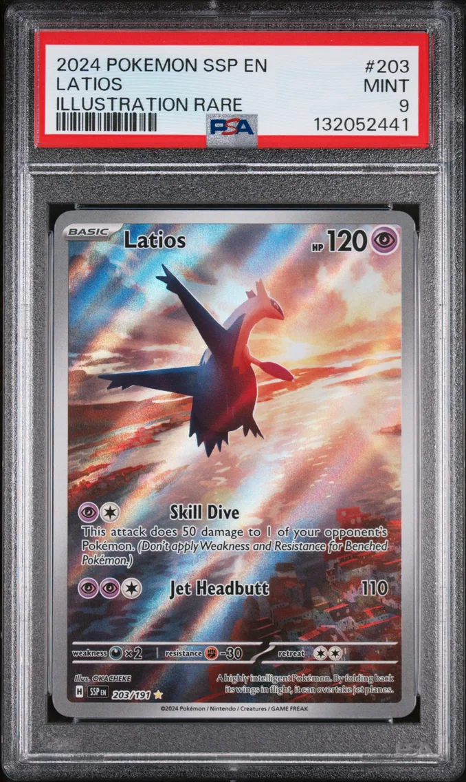 2024 #203 Latios PSA 9 Ssp EN-Surging Sparks