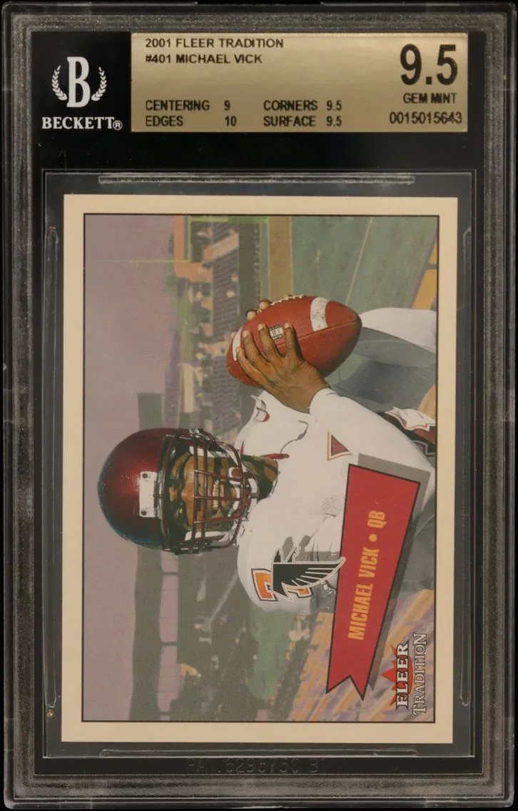 2001 #401 Michael Vick RC BGS 9.5 Fleer Tradition