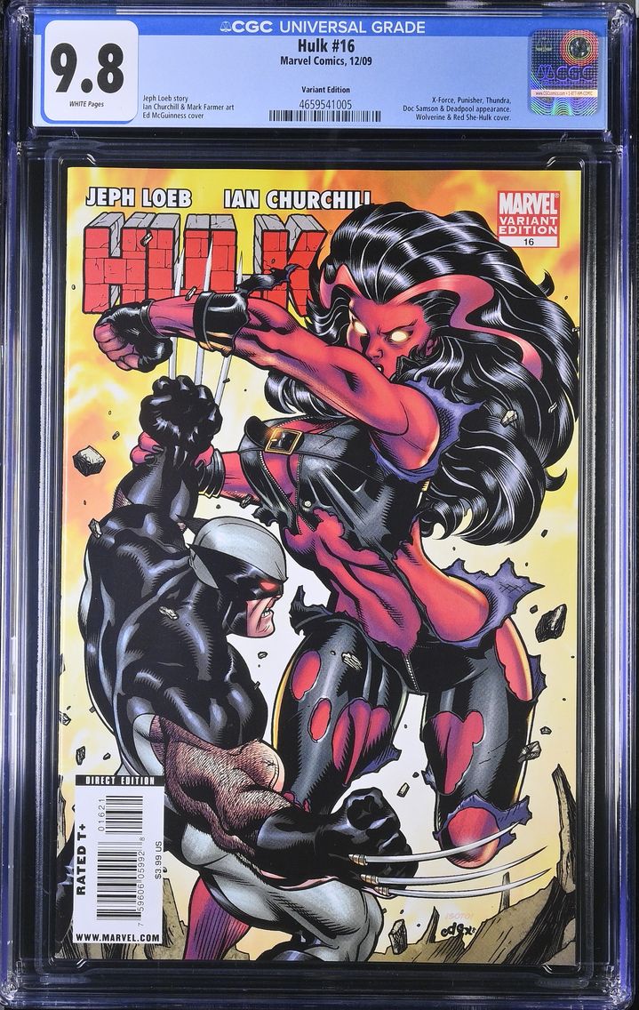 2009 Hulk #16 CGC 9.8 Marvel Com