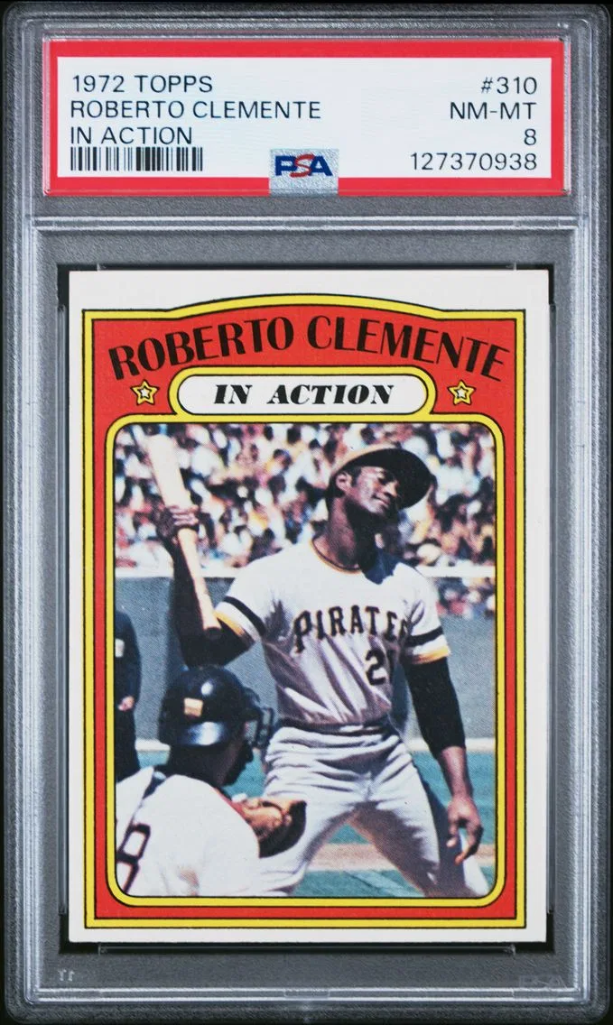 1972 #310 Roberto Clemente PSA 8 Topps