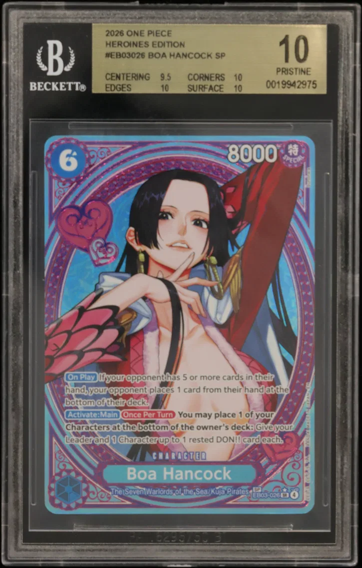 2026 #EB03026 Boa Hancock SP BGS 10 One Piece Card Game -ONE PIECE Heroines Edition-