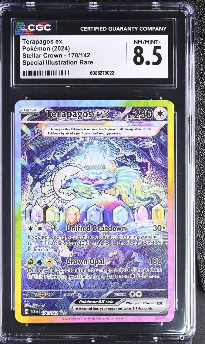 2024 #170 Terapagos ex CGC 8.5 Stellar Crown - SCR EN - English