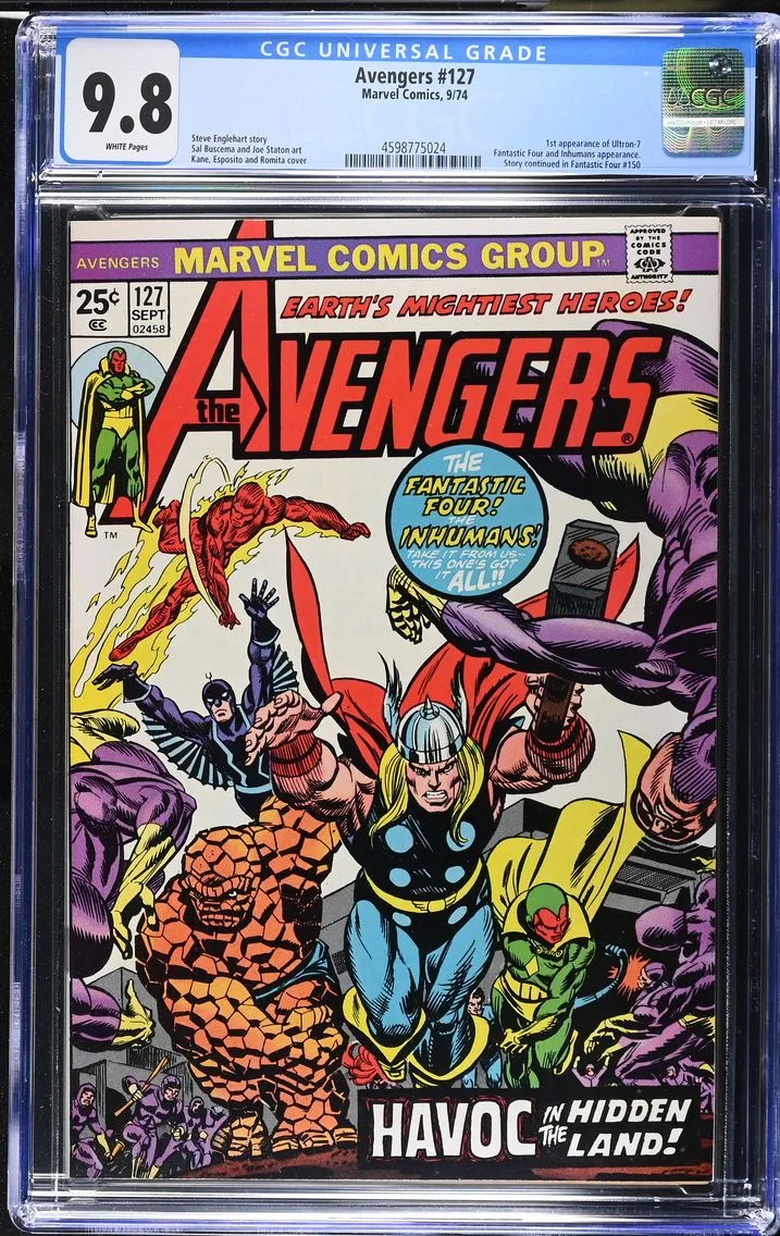 1974 #NA 1974 Avengers #127 CGC 9.8 Marvel Comics CGC 9.8