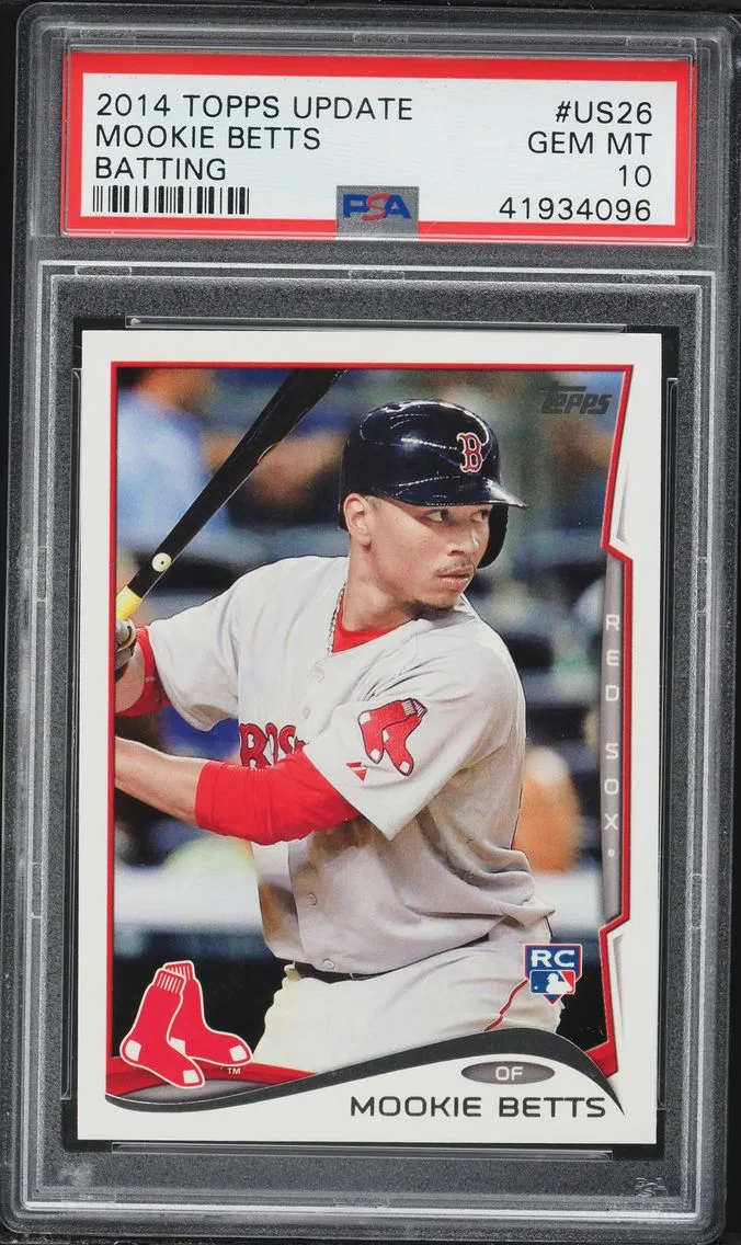 2014 #US26 Mookie Betts PSA 10 Topps Update Baseball