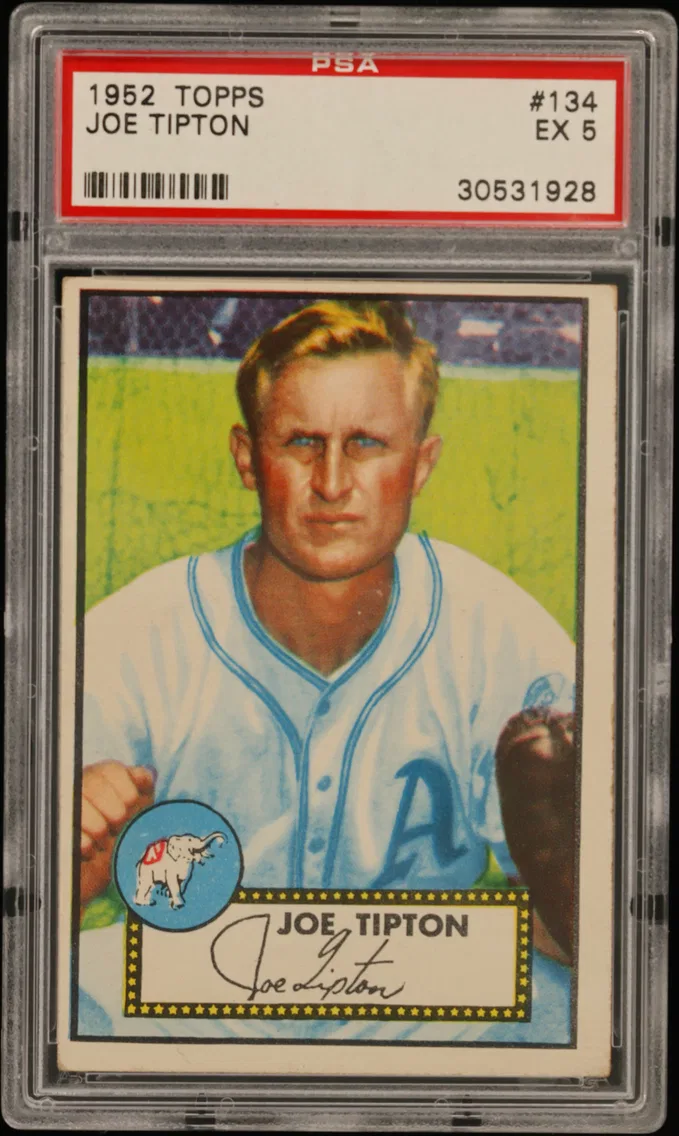 1952 #134 Joe Tipton PSA 5 Topps