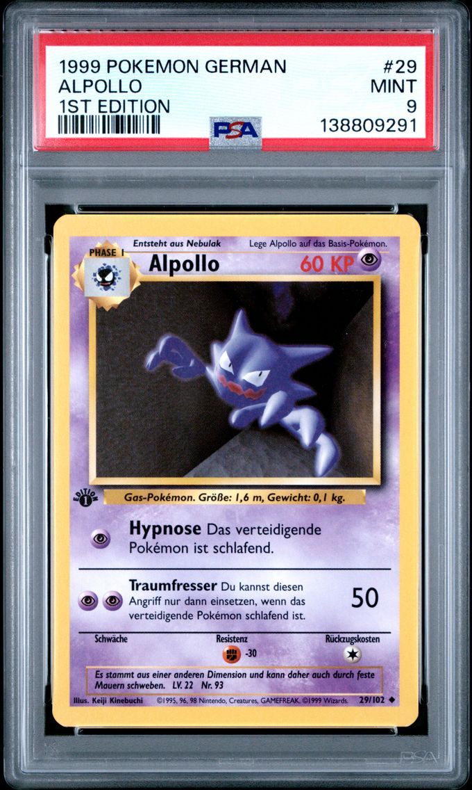 1999 #29 Alpollo 1st Edition PSA