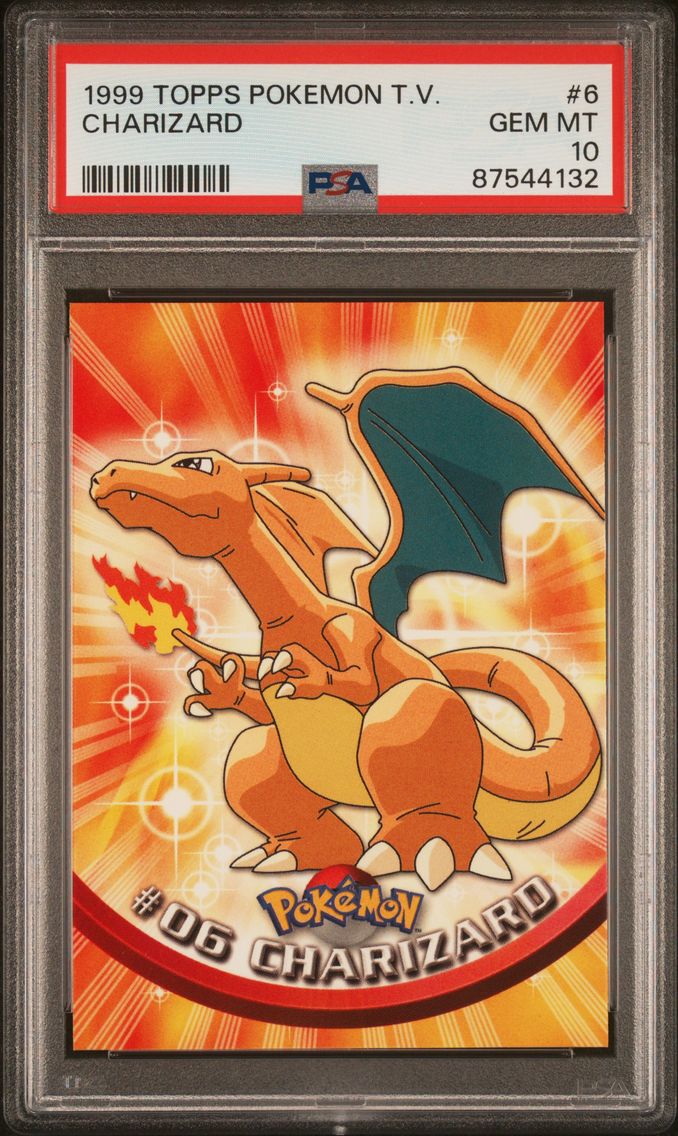 1999 #6 Charizard PSA 10 Topps TV