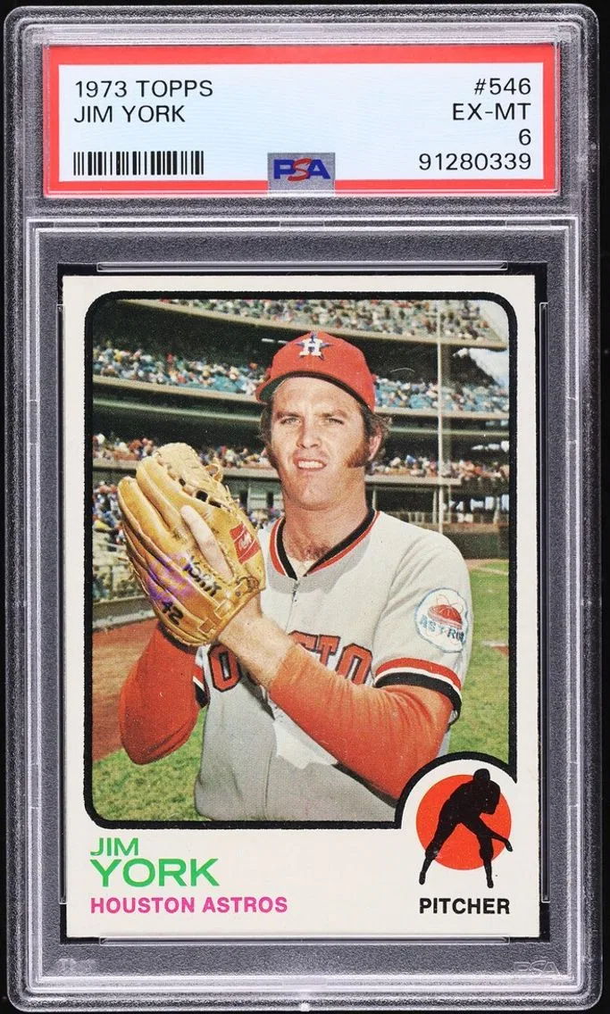 1973 #546 Jim York PSA 6 Topps