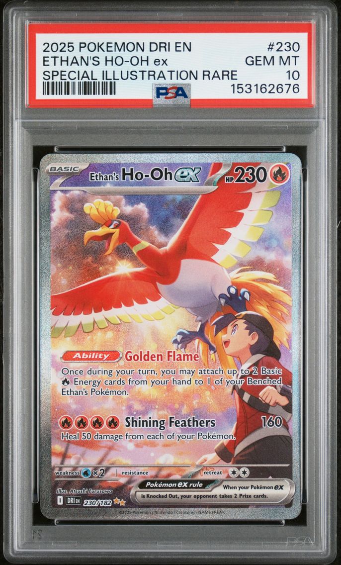 2025 #230 Ethan's HO-Oh EX PSA 1