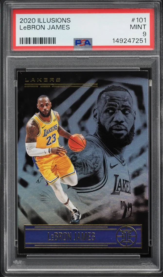 2020 #101 LeBron James PSA 9 Panini Illusions