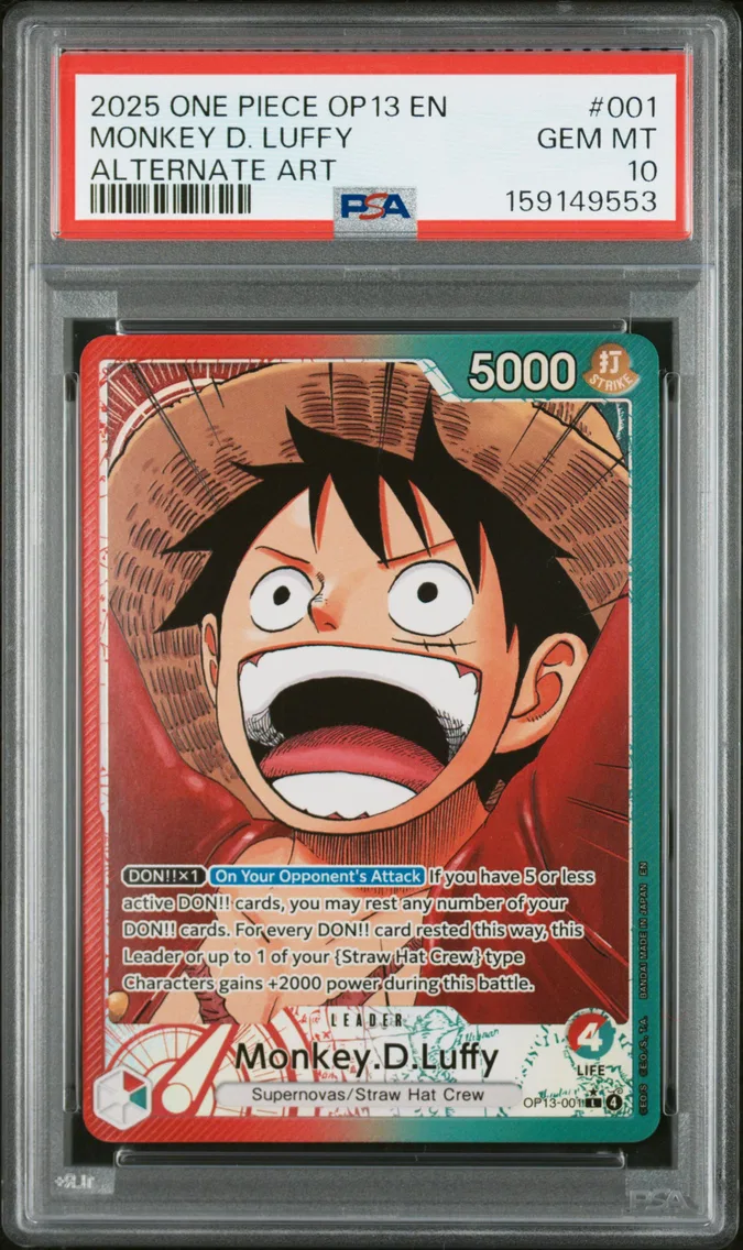 2025 #001 Monkey D. Luffy PSA 10