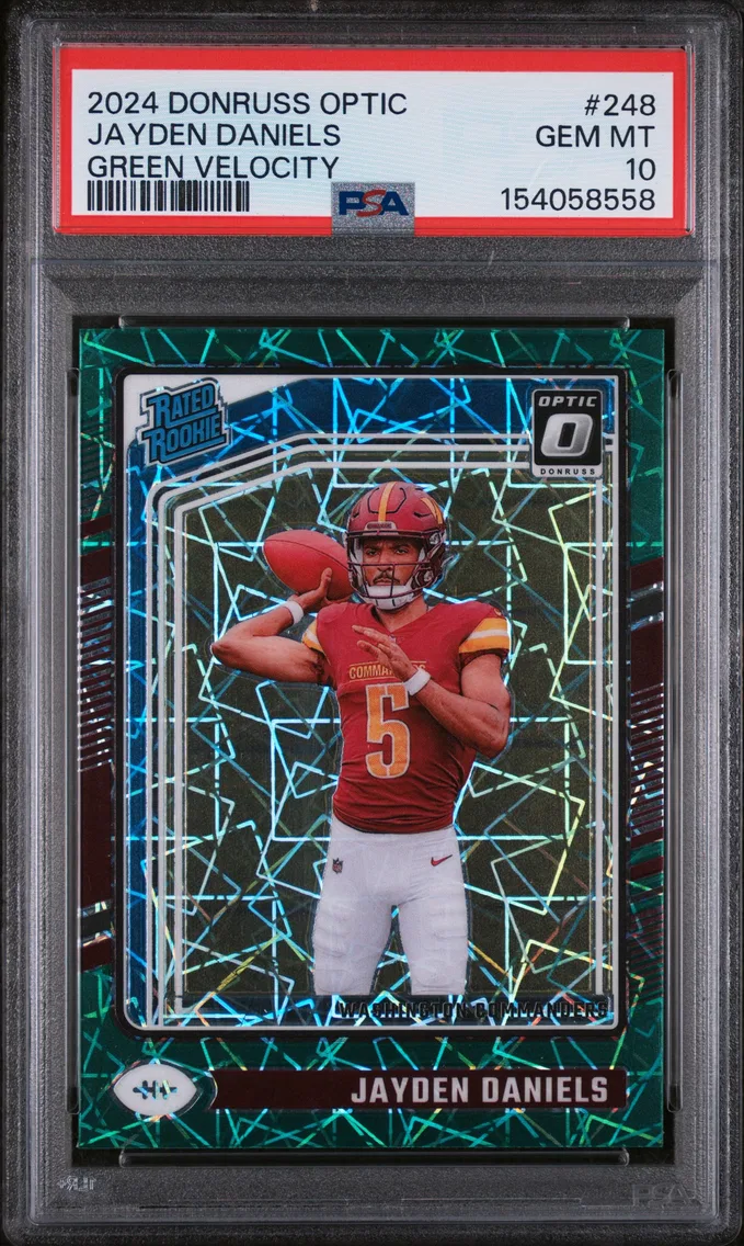 2024 #248 Jayden Daniels PSA 10 Panini Donruss Optic
