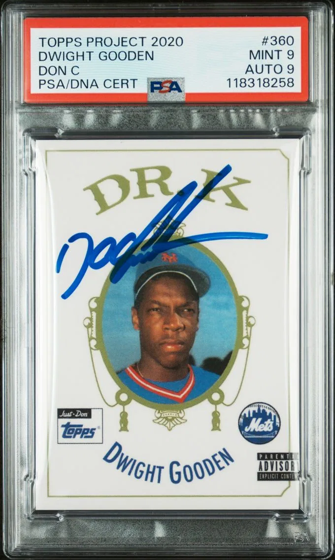 2020 #360 Don C/Dwight Gooden PSA 9 Topps Project 2020