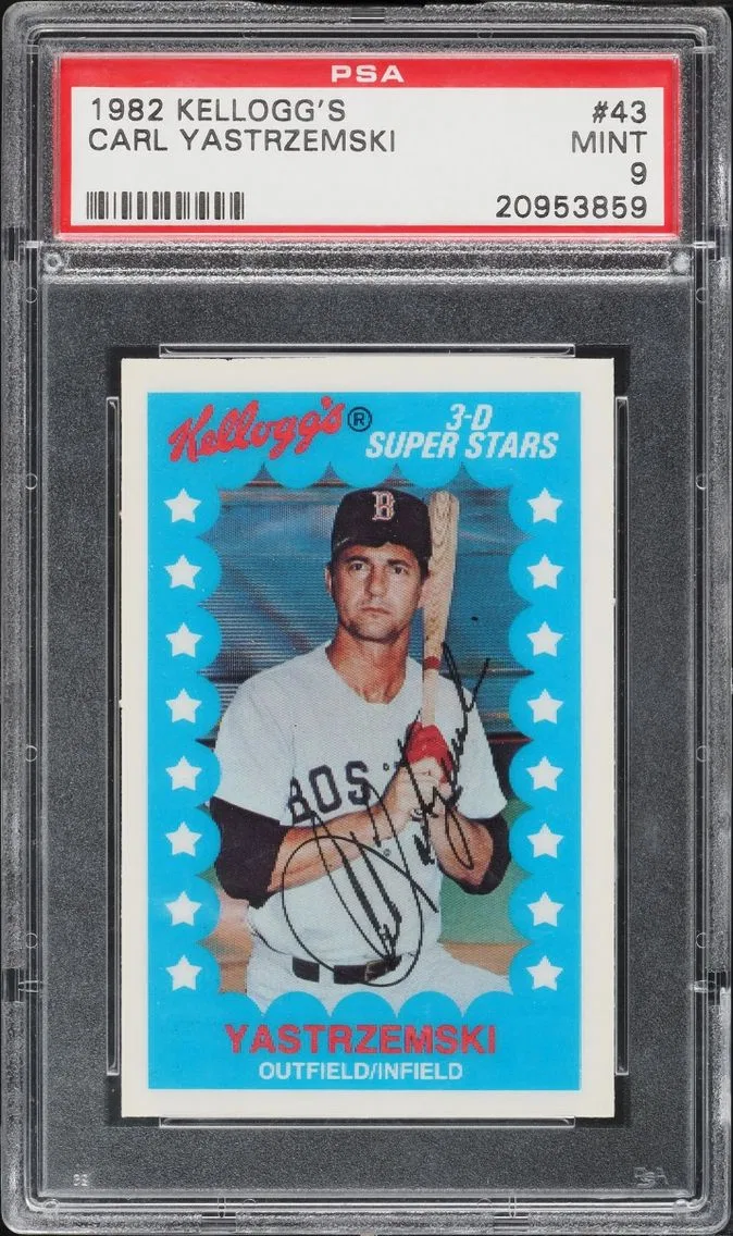 1982 #43 Carl Yastrzemski PSA 9 Kellogg's