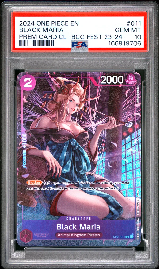 2024 #011 Black Maria PSA 10 One Piece Premium Card Collection -Bandai Card Games Fest 23-24 Edition-