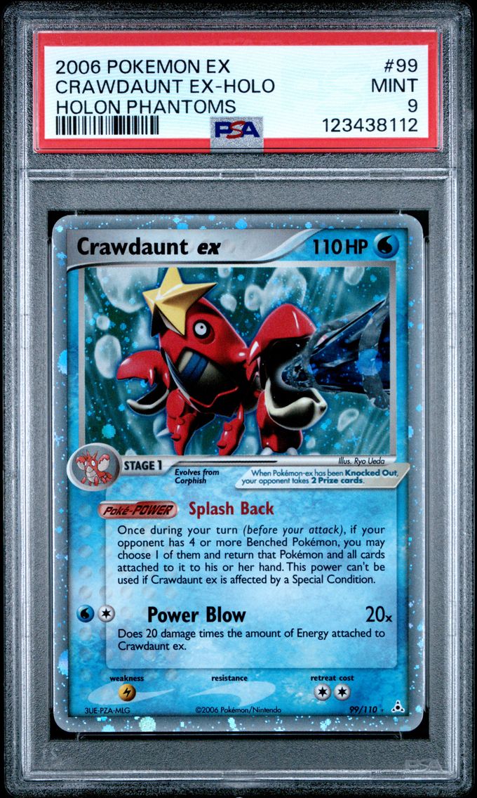 2006 #99 Crawdaunt EX-Holo PSA 9